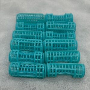 Vintage Wilhold Hair Rollers with Snap-On Caps Curler’s 80’s Styling-Qty.12-Med